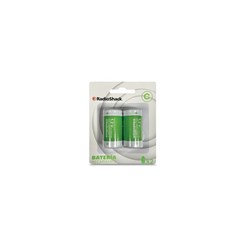Batería Recargable C RadioShack 3000 mAh 2 piezas