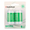 Batería Recargable D RadioShack 5000 mAh 2 piezas