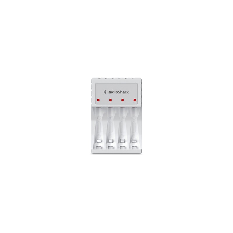 Cargador de Baterías AA y AAA RadioShack más 2 baterías AA Blanco