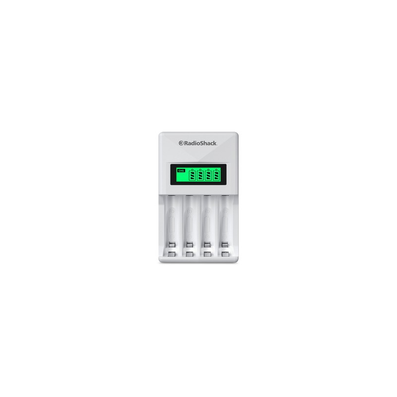 Cargador de Baterías AA y AAA RadioShack Carga Rápida Blanco