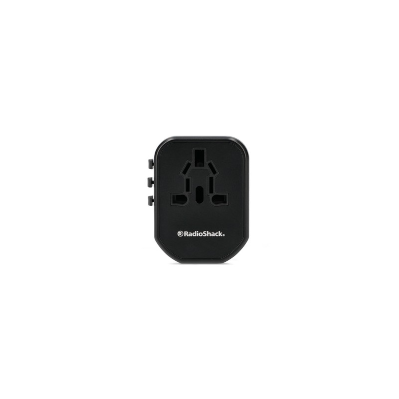 Adaptador Universal de Viaje Radio Shack Negro