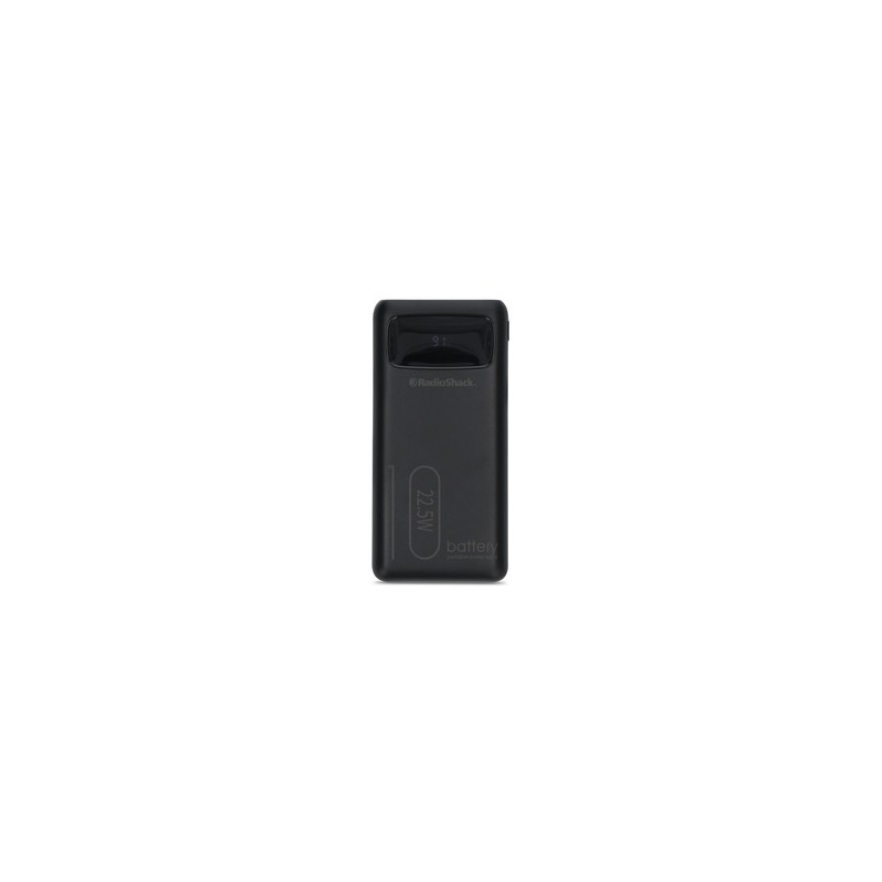 Powerbank Pantalla Digital RadioShack Tipo C 10 000 mAh Negro