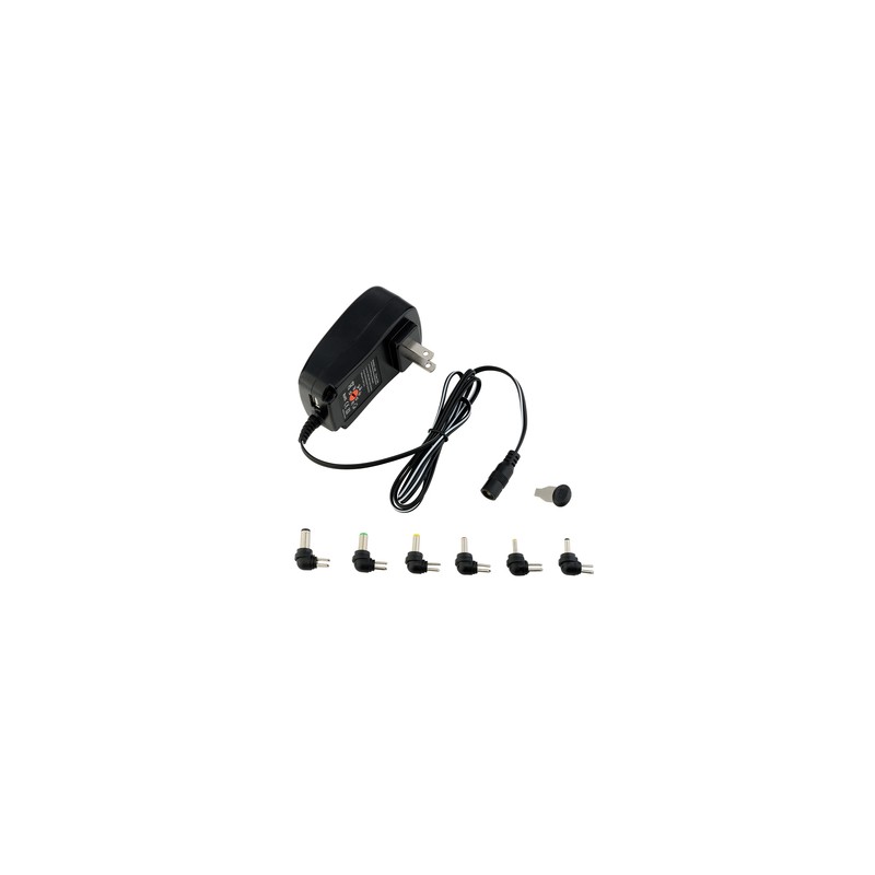 Adaptador Universal con Carga de 30 w RadioShack Puntas Intercambiables