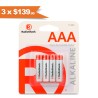 Pilas Alcalinas AAA RadioShack 1.5 v 4 piezas