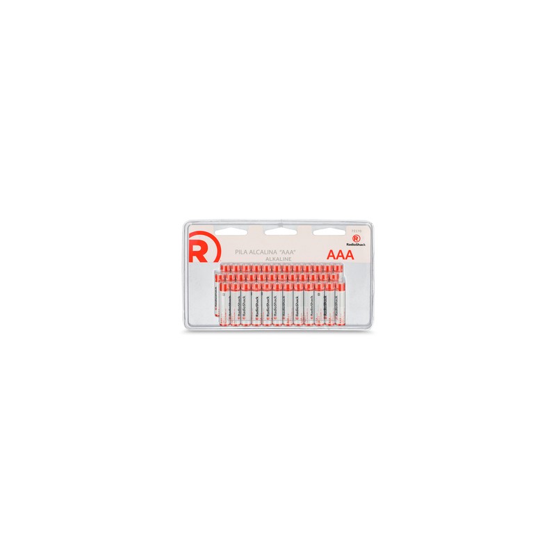 Pilas Alcalinas AAA RadioShack 36 piezas