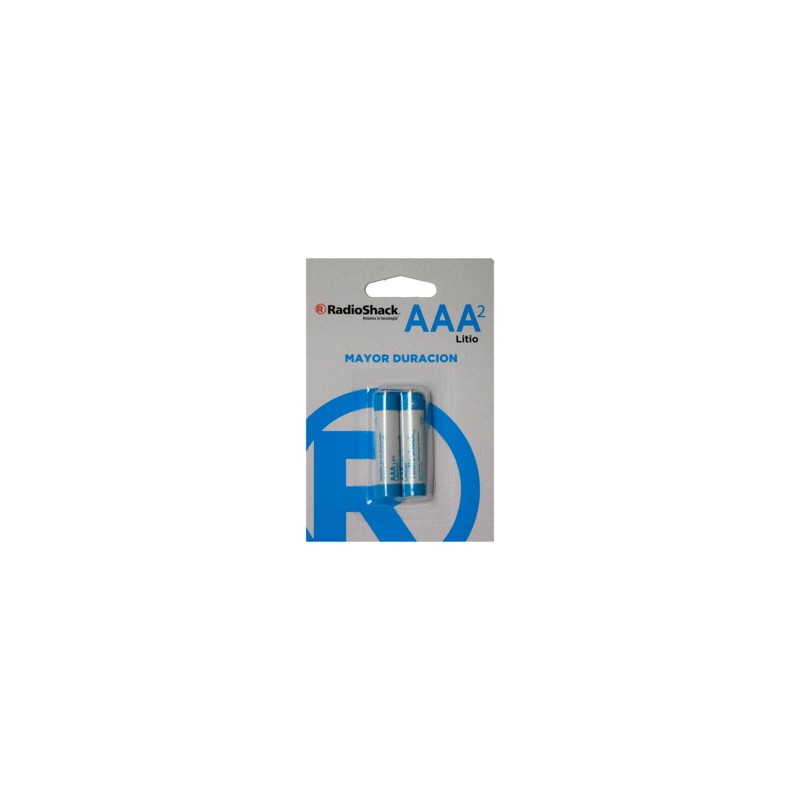 Pilas de Litio AAA RadioShack Mayor Duración 2 piezas