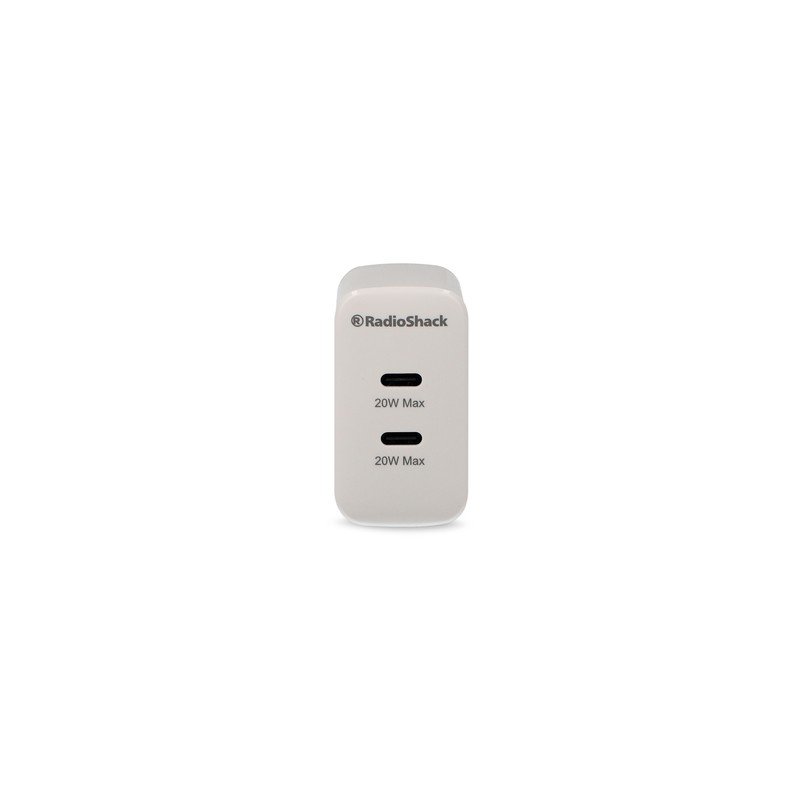 Cargador de Pared 2 puertos Tipo C RadioShack Blanco