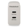 Cargador de Pared 2 puertos Tipo C RadioShack Blanco