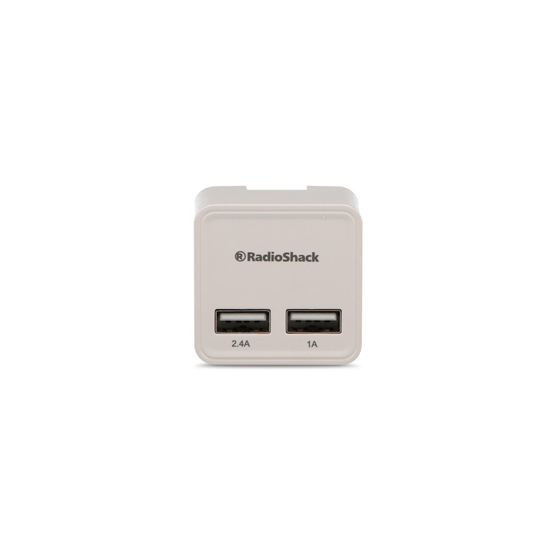 Cargador de Pared RadioShack 2 puertos USB Blanco