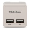 Cargador de Pared RadioShack 2 puertos USB Blanco