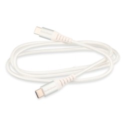 Cable USB Tipo C a C RadioShack 91 cm Trenzado Blanco
