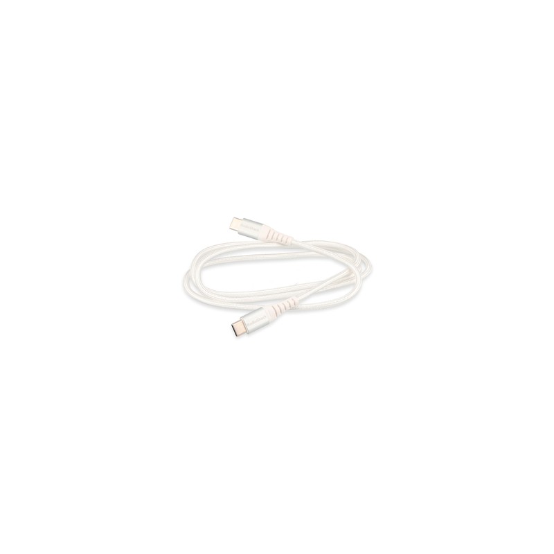 Cable USB Tipo C a C RadioShack 91 cm Trenzado Blanco