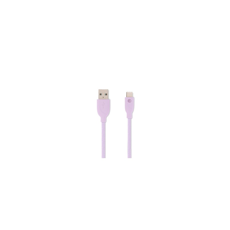 Cable Magnético USB 2.0 Tipo A a Tipo C RadioShack 1 m Morado