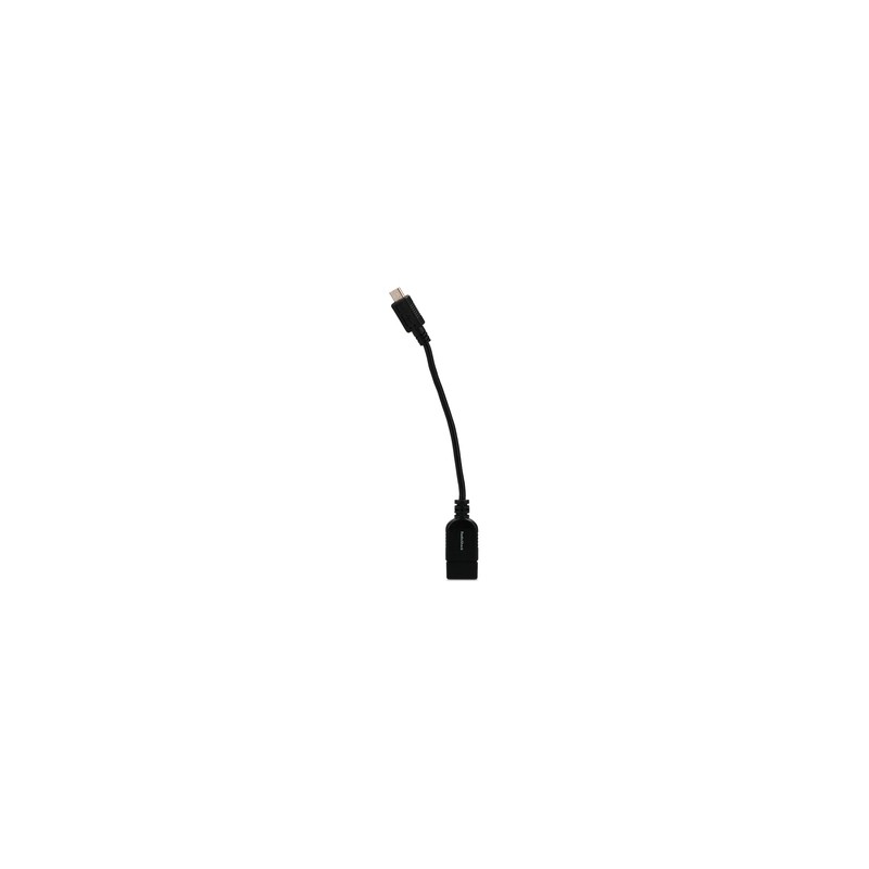 Cable Adaptador Micro USB OTG RadioShack / 15 cm / Plástico / Negro