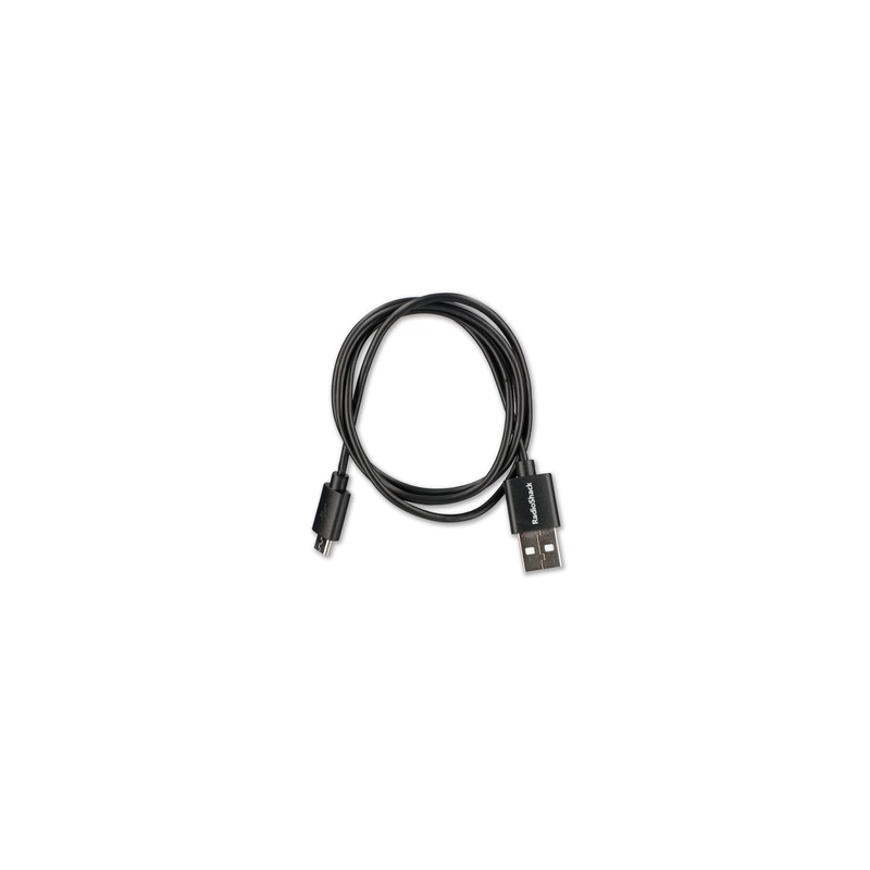 Cable USB a Micro USB RadioShack / 91.4 cm / Plástico / Negro