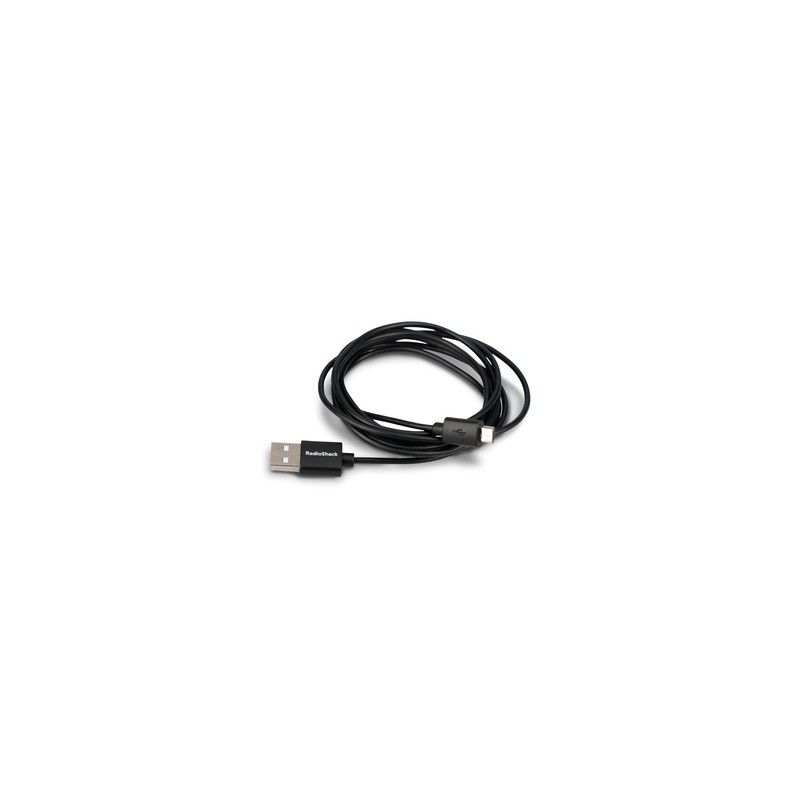Cable USB a Micro USB RadioShack / 1.8 m / Plástico / Negro