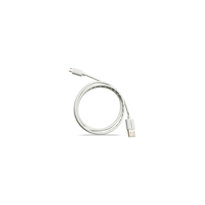 Cable USB a Micro USB RadioShack / 91 cm / Plástico / Blanco