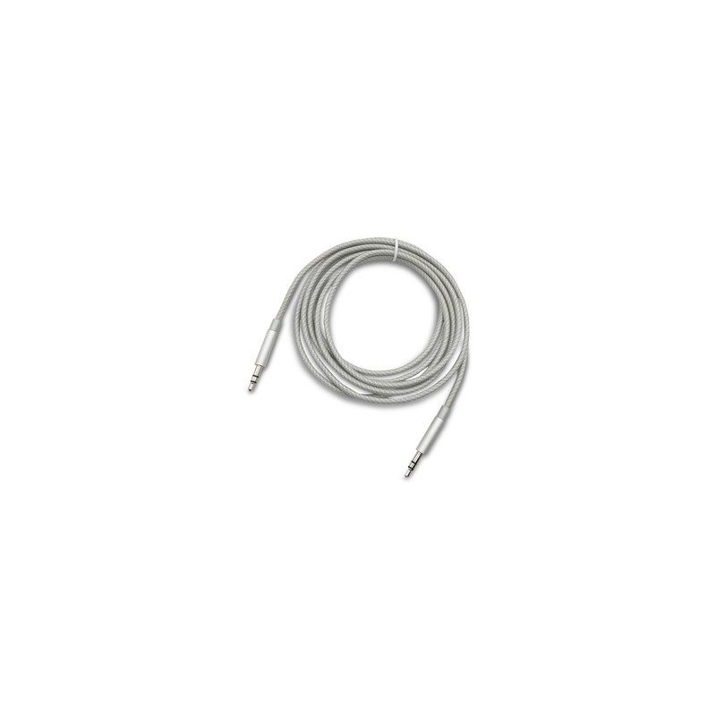 Cable Auxiliar 3.5 mm RadioShack / 1.8 m / Trenzado / Plata