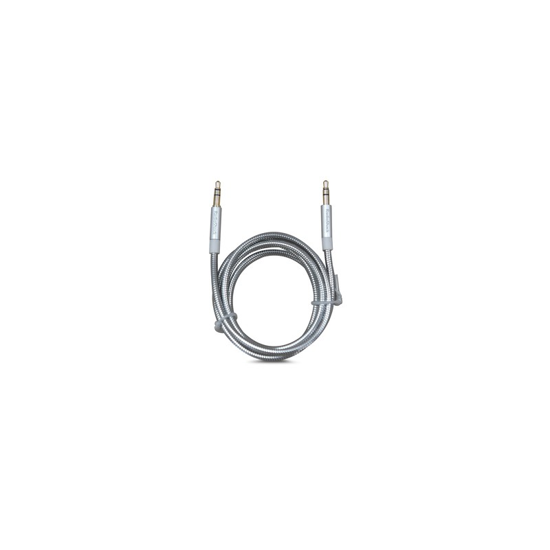 Cable Auxiliar 3.5 mm RadioShack 90 cm Plata