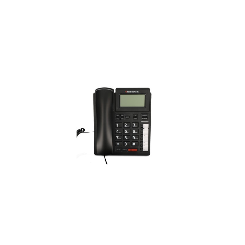 Teléfono Alámbrico con Pantalla RadioShack Negro