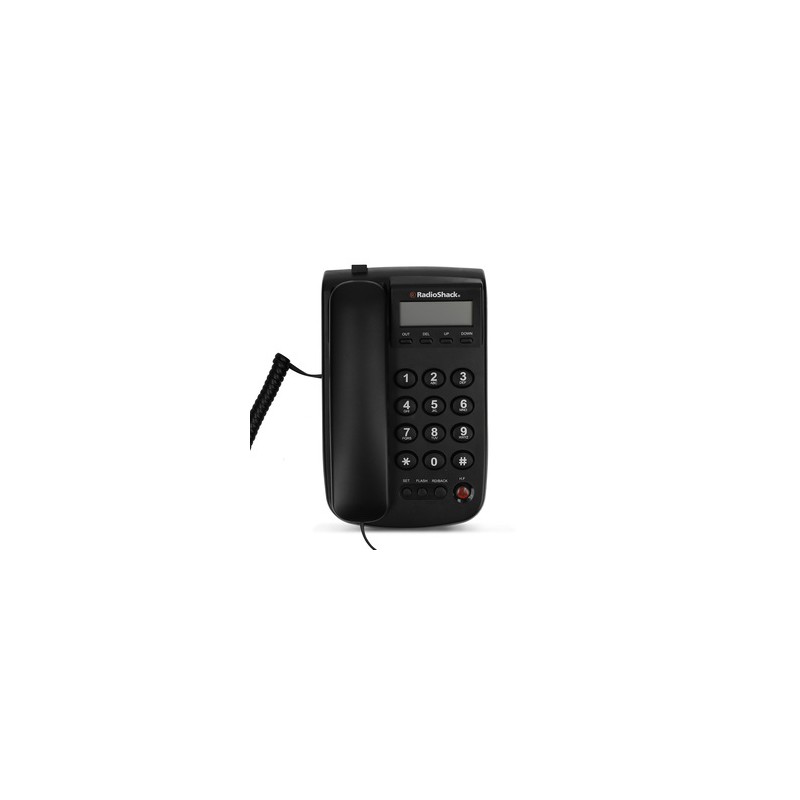 Teléfono Alámbrico con Alarma RadioShack Negro