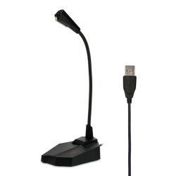 Micrófono Gamer con Luz RGB RadioShack Cuello de Cisne 7 colores