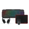 Kit Gamer 4 en 1 RadioShack Retroiluminación Negro 4 piezas