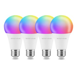 Kit de Focos WiFi Rocket House / Multicolor / 4 piezas / Google / Alexa