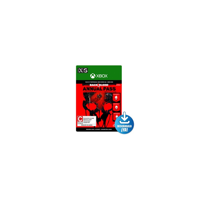 Back 4 Blood Anual Pass / Pase de temporada digital / Xbox Series X·S / Xbox One / Descargable