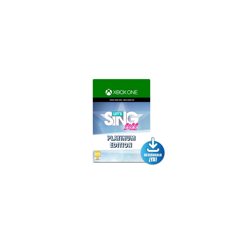 Lets Sing 2022 Platinum Edition / Juego digital /  Xbox Series X·S / Xbox One / Descargable