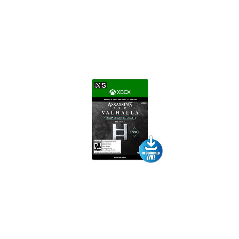 Assassins Creed Valhalla Helix Credits Base Pack / 500 monedas de juego digitales / Xbox One / Xbox Series X·S / Descargable
