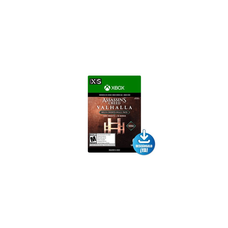 Assassins Creed Valhalla Helix Credits Small Pack / 1050 monedas de juego digitales / Xbox One / Xbox Series X·S / Descargable