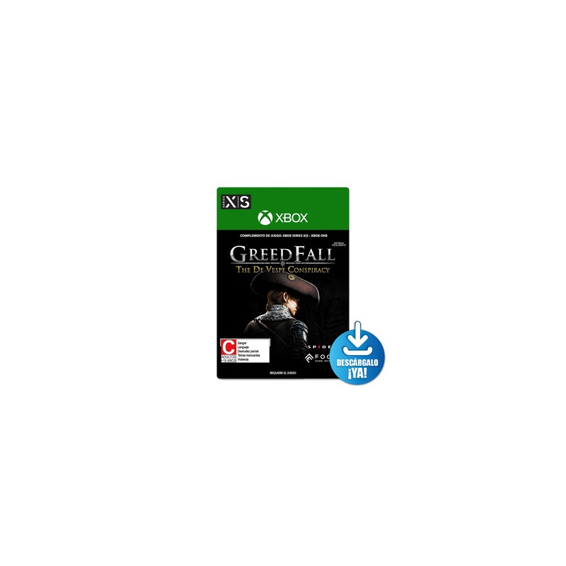 Greed Fall The De Vespe Conspirancy / Complemento de juego digital / Xbox One / Xbox Series X·S / Descargable