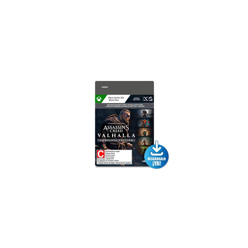Assassins Creed Valhalla Complete Edition / Juego digital / Xbox Series X·S / Xbox One / Descargable