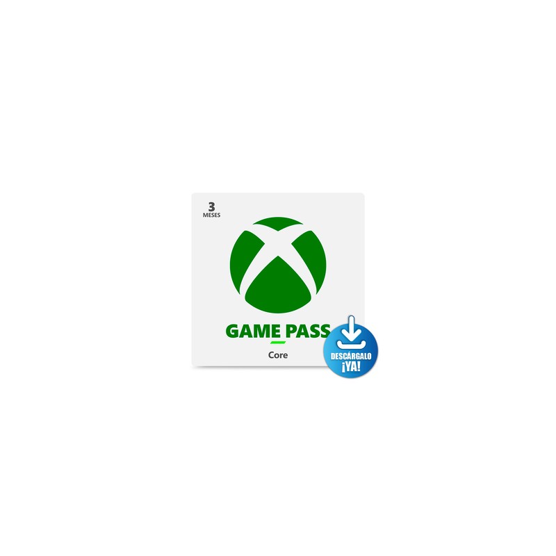 Xbox Game Pass Core Suscripción 3 mes Xbox Descargable