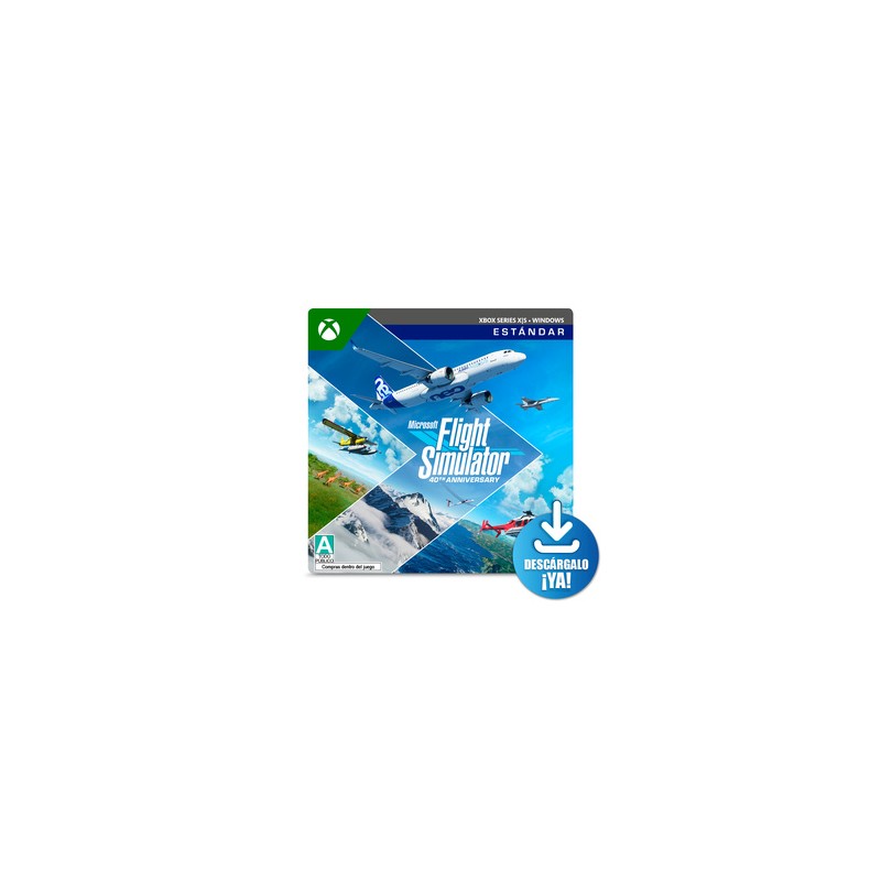 Microsoft Flight Simulator Estándar 40 Aniversario Windows/Series X·S Descargable