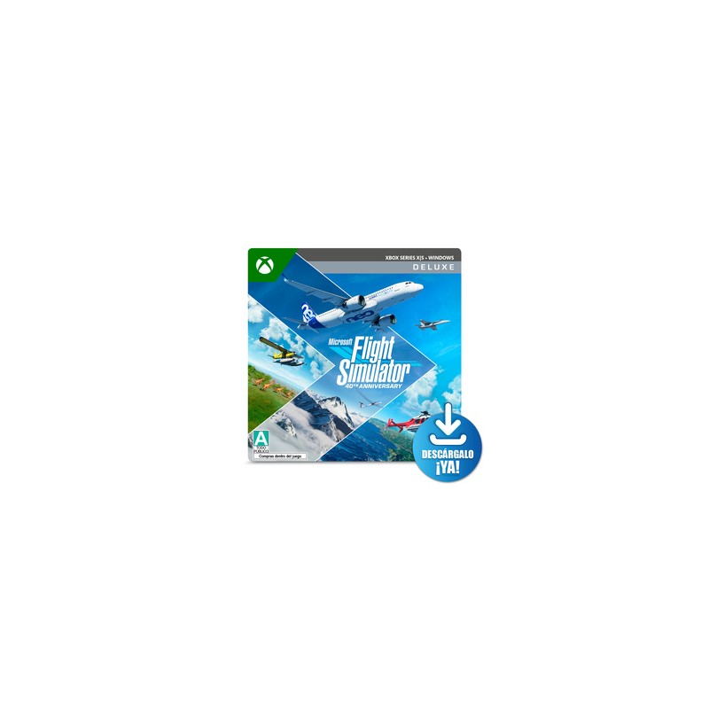 Microsoft Flight Simulator Deluxe 40 Aniversario Windows/Series X·S Descargable
