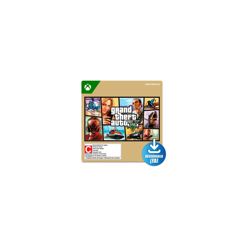 Grand Theft Auto V Standard Edition Juego Digital Xbox X/S Descargable