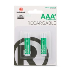 Baterías Recargables Ni MH AAA RadioShack / 850 mAh / 2 piezas