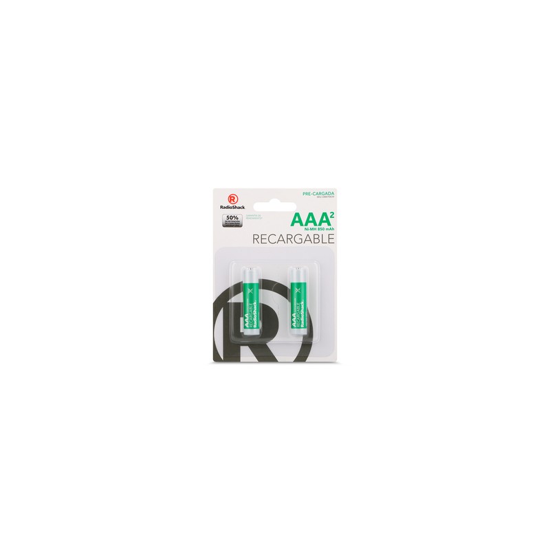 Baterías Recargables Ni MH AAA RadioShack / 850 mAh / 2 piezas