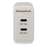Cargador de Pared 2 puertos Tipo C RadioShack Blanco