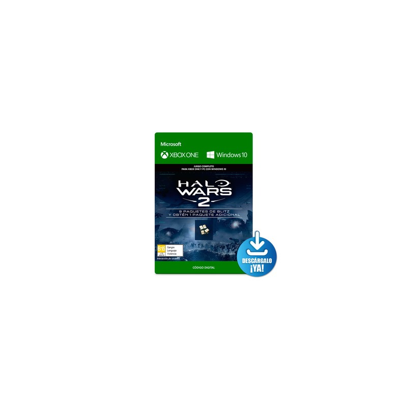 Halo Wars 2 10 Paquetes Blitz / Contenido de juego digital / Xbox One / Windows / Descargable