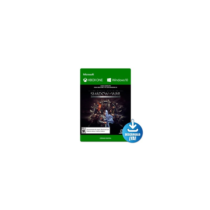 Shadow of War Middle Earth Silver Edition / Juego digital / Xbox One / Windows / Descargable