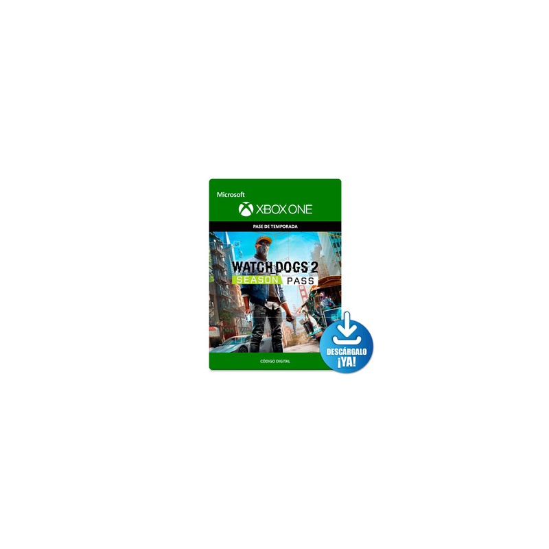 Watch Dogs 2 Season Pass / Pase de temporada digital / Xbox One / Descargable