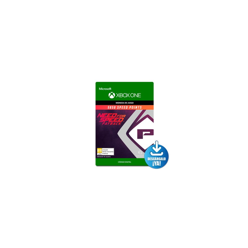Need For Speed Payback 5850 Speedpoints Xbox One Descargable