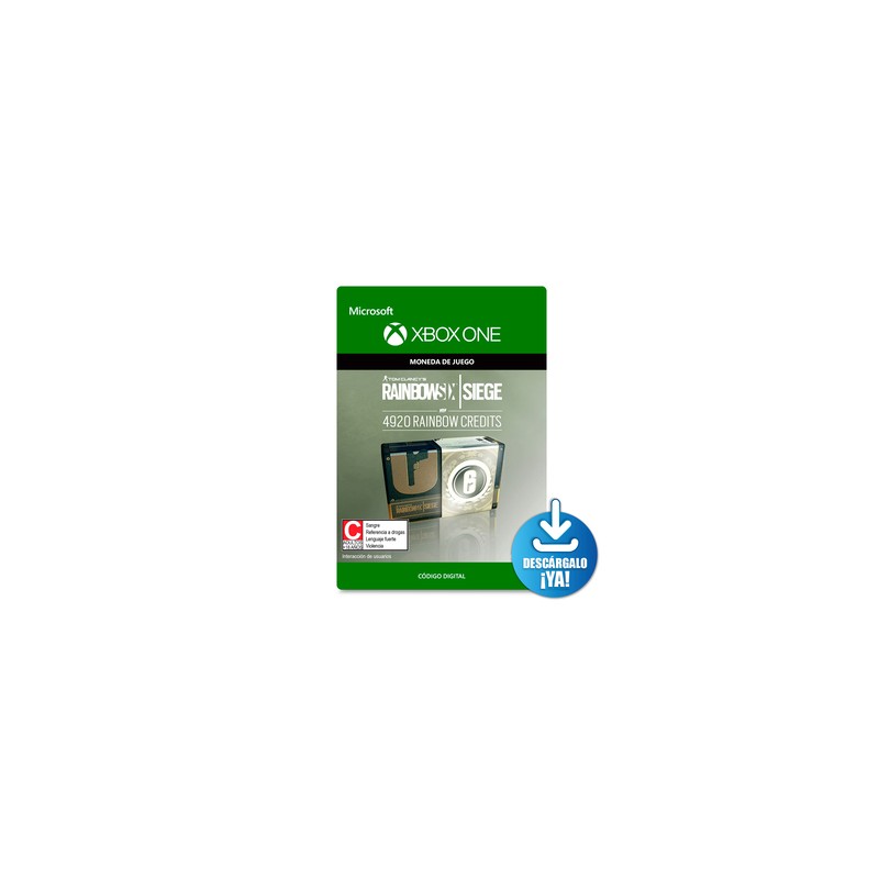 Rainbow Six Siege Credits 4920 Monedas de Juego Digitales Xbox One Descargable