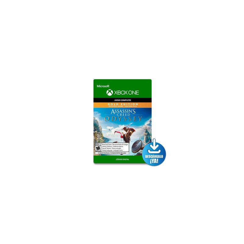 Assassins Creed Odyssey Gold Edition / Juego digital / Xbox One / Descargable
