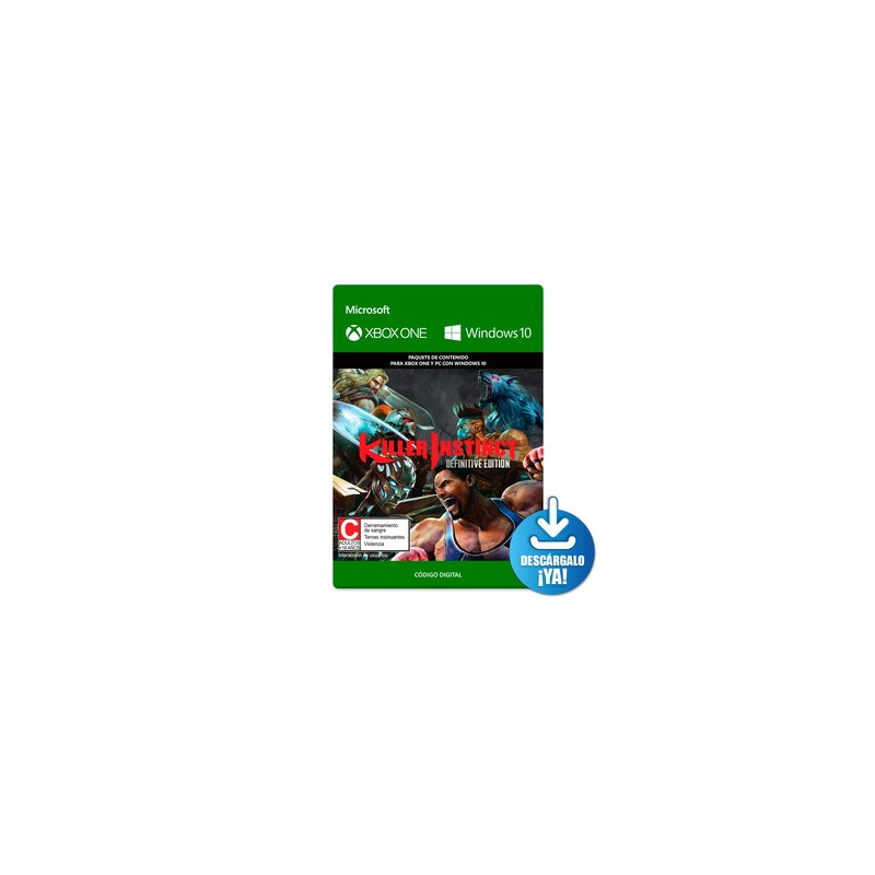 Killer Instinct Definitive Edition / Juego digital / Xbox One / Descargable