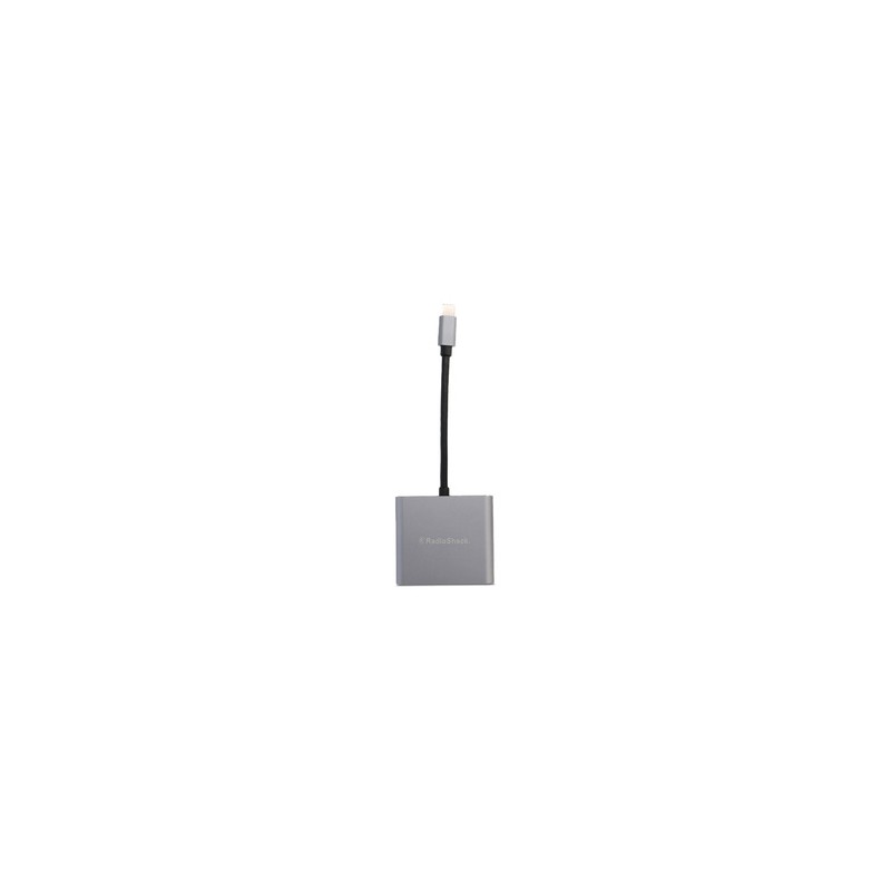 Adaptador de Pantalla RadioShack Tipo C a USB HDMI 4k Gris Obscuro