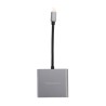 Adaptador de Pantalla RadioShack Tipo C a USB HDMI 4k Gris Obscuro
